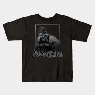 Tim Duncan\\Basketball Legend Vintage Style Kids T-Shirt